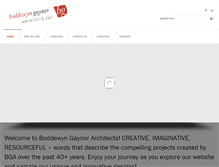 Tablet Screenshot of boddewyngaynorarchitects.com